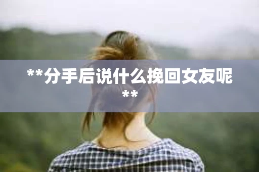 **分手后说什么挽回女友呢**