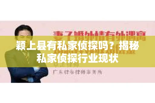 颖上县有私家侦探吗？揭秘私家侦探行业现状