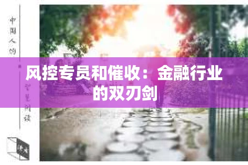 风控专员和催收：金融行业的双刃剑