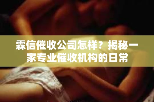 霖信催收公司怎样？揭秘一家专业催收机构的日常