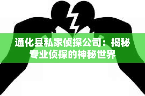 通化县私家侦探公司：揭秘专业侦探的神秘世界