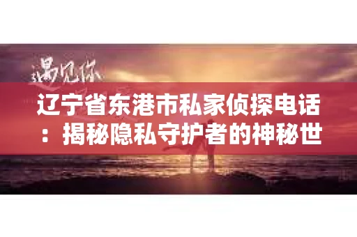 辽宁省东港市私家侦探电话：揭秘隐私守护者的神秘世界