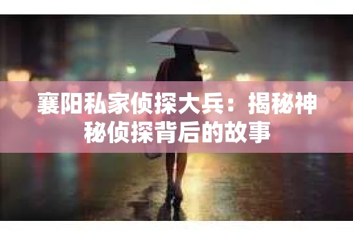 襄阳私家侦探大兵：揭秘神秘侦探背后的故事