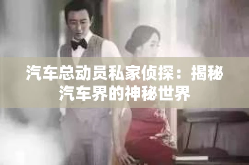汽车总动员私家侦探：揭秘汽车界的神秘世界