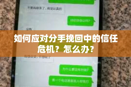 如何应对分手挽回中的信任危机？怎么办？