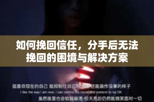 如何挽回信任，分手后无法挽回的困境与解决方案